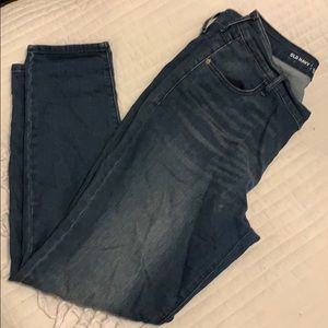Old Navy Skinny MidRise Denim - dark wash, size 14